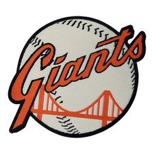 Vtg San Francisco Giants Woven Patch. MLB. Iron On Backing. 3.25