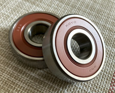 New KOYO 6303-2RS 17x47x14mm Double Rubber Seal Ball Bearings Lot of 2 pcs picture