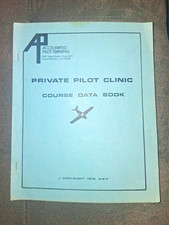 Vintage 1976 Private Aviation Training course Santa Barbara Ca Memorabilia  book picture
