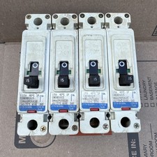 4x CUTLER HAMMER 15 AMP 1 POLE CIRCUIT BREAKER SER. C EHD1015 15A 1P EHD 14k picture