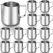 12 Pcs Milk Frothing Pitcher 304 Stainless Steel Steaming Pitchers for Coffe picture