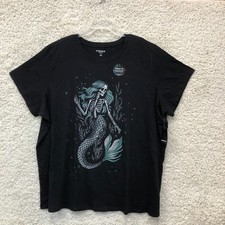 NEW Torrid Top Shirt 4X Adult Plus Black Classic Heritage Jersey Crew Tee Womens picture