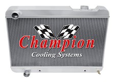 3 Row Aluminum Champion Radiator for 1964 Oldsmobile Cutlass V8 Engine #CC64OL picture