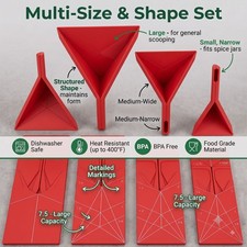 3-in-1 Folding Measuring Spoons Magnetic Flat Leakproof Baking Kitchen Tool picture
