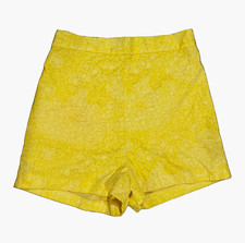 Vintage 1960s The Minnie by Lilly Yellow Floral Shorts Size 14 Rare picture