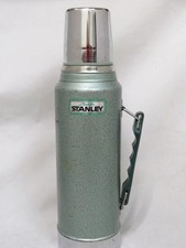 Vintage Aladdin's Stanley Vacuum Quart THERMOS #A-944C Coffee & Tea (Green) (VG) picture