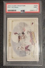 Fleer 2001 Tradition Pat Tillman Rookie #325 Cardinals PSA 9 Cert 128822151 picture