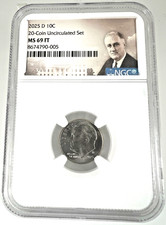 2025 D Roosevelt Dime 10c NGC MS 69 FT Full Torch FROM COIN SET TOP POP 1 0F 12 picture