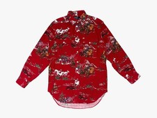 Vintage Polo by Ralph Lauren 90s Western Scene Flannel Shirt, Size Large picture