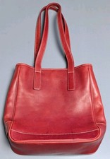 COACH‎ 7776 VINTAGE RED Hampton TOTE SHOULDER BAG picture