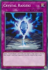 (3x) Crystal Raigeki - SGX1-ENF16 - NM - Common - 1st ed - Yugioh picture