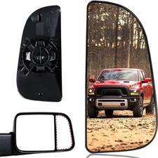 Passenger Right Side Lower Mirror Glass Replacement, for 2010-2020 Dodge Ram ... picture