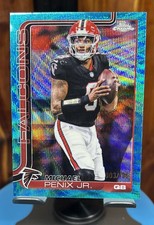2025 Topps Chrome - Michael Penix Jr. #15 Aqua Wave Refractor /199 picture