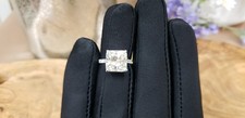 Natural GIA Certified 7 Ct G VS2 Cushion Cut Diamond & Platinum Round Cut Ring picture