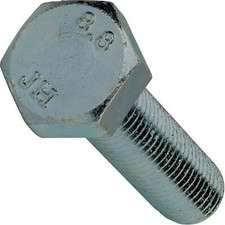 M8-1.25 Metric Hex Bolts Zinc Grade 8.8 Full Thread All Sizes 10mm through 130mm picture
