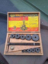 Antique O’Malley Utility No.6 Faucet & Valve Repair Set with Wooden Box picture