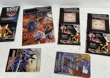 Vintage 1984-85 Transformers G1 Lot Of Paperwork Brochures Sales Info Etc 6pcs picture
