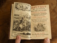 antique book-Brantome-les lettres d'André de Bourdeille aux Roy Ch. IX.....-1740 picture