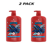 (2 Pack) Old Spice Krakengard 2-in-1 Face & Body Wash Deep Ocean 33.4 Fl Oz. picture
