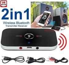 Bluetooth 5.0 Transmitter Receiver 2 IN 1 Wireless Audio 3.5mm Jack Aux Adapter picture