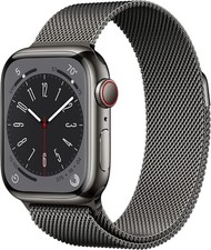Apple Watch Series 8 (GPS+LTE) 41MM Graphite Stainless Steel Case Milanese Loop picture