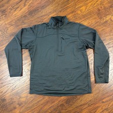 Patagonia Sweater Mens XL Gray R1 Polartec Fleece 1/4 Zip Pullover Stretch 40106 picture