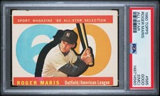 Roger Maris 1960 Topps All Star (MC) PSA 2 #565 New York Yankees picture