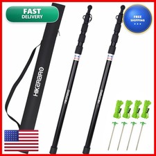 HIKERBRO HB-Poles 7.7ft Adjustable Aluminum Telescoping Tarp Poles Set of 2 picture
