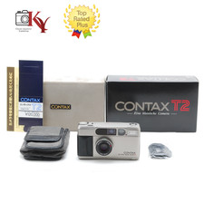 ⏯️ 【TOP MINT in BOX】 Contax T2 Titan Silver 35mm Point & Shoot Film Camera JAPAN picture