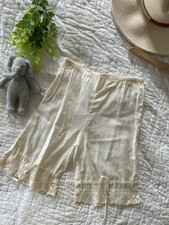 Edwardian Girls Bloomers Off White Antique Cotton  picture