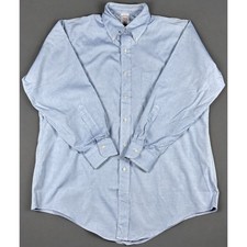 Vintage Brooks Brothers Makers Oxford Shirt 16-2 Blue USA Made 100% Cotton picture