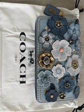 NWT Rare Coach 1941 Denim Tea Rose Dinky 53705 picture