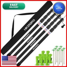 HIKERBRO 4 Pack Adjustable Tarp Poles Telescoping Aluminum Camping Tent Tarp picture