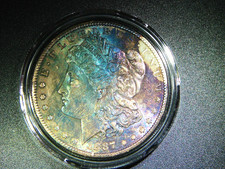 EF+ 1887-S MORGAN SILVER DOLLAR BEAUTIFULLY TONED COLLECTOR GRADE COIN M-2090 picture
