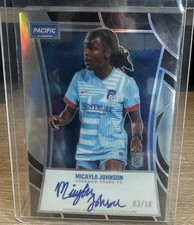 2025 Parkside NWSL Pacific #PS-MJ Micayla Johnson Signatures Grey Parallel /10 picture