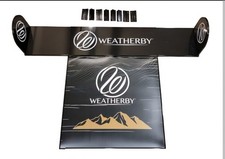 Weatherby Promo Metal Display Sign & Poster w/ Hardware RARE picture