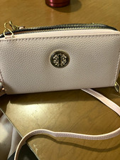 Tory Burch Women’s Pink Solid Wristlet Wallet, Zip Closure, Logo, Card Slots picture