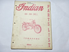 1955-1958 Indian Tomahawk 500 parts book manual diagrams picture