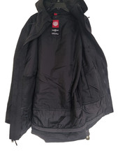 686 Men's Etex snowboard Jacket  size large color black wash out. picture