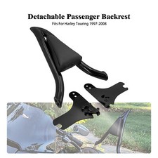 Black Detachable Backrest Sissy Bar For Harley Touring Electra Road Glide 97-08 picture
