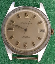 Lot W2494 Mens Runs 1969 Caravelle Manual Wind Up Movement Vintage Watch as is picture