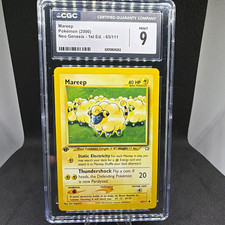 The Pokémon Company Mareep 65/111 Neo Genesis 1st Edition Eng Regular CGC 9 picture