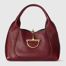 GUCCI Softbit Small Burgundy Leather Top Handle Shoulder Bag picture