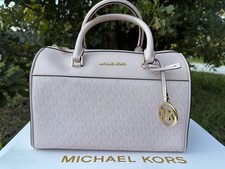 AUTHENTIC Michael Kors Jet Set Travel Medium Duffle Light Powder Blush NWT picture