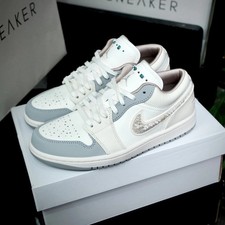 NEW Women's Jordan 1 Low “SailSoft Pearl” IH7323-100 Size US 5.5-11 picture