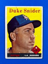 1958 Topps - Duke Snider #88 Low Grade (staple holes) picture