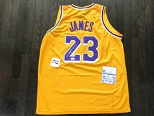 LEBRON JAMES Autographed Signed Dri-Fit LA Lakers Jersey  W/COA picture