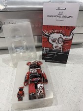 Bearbrick Medicom JEAN-MICHEL BASQUIAT #5 400% & 100% set Be@rbrick NEW picture