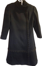 Vintage 1960s Liebes California Denise Originales Pierre Asymmetric Mod Coat XS picture