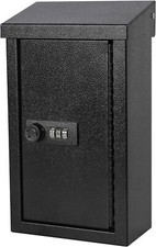 xydled Wall-Mounted Key Drop Box with Combination Lock, Lock picture